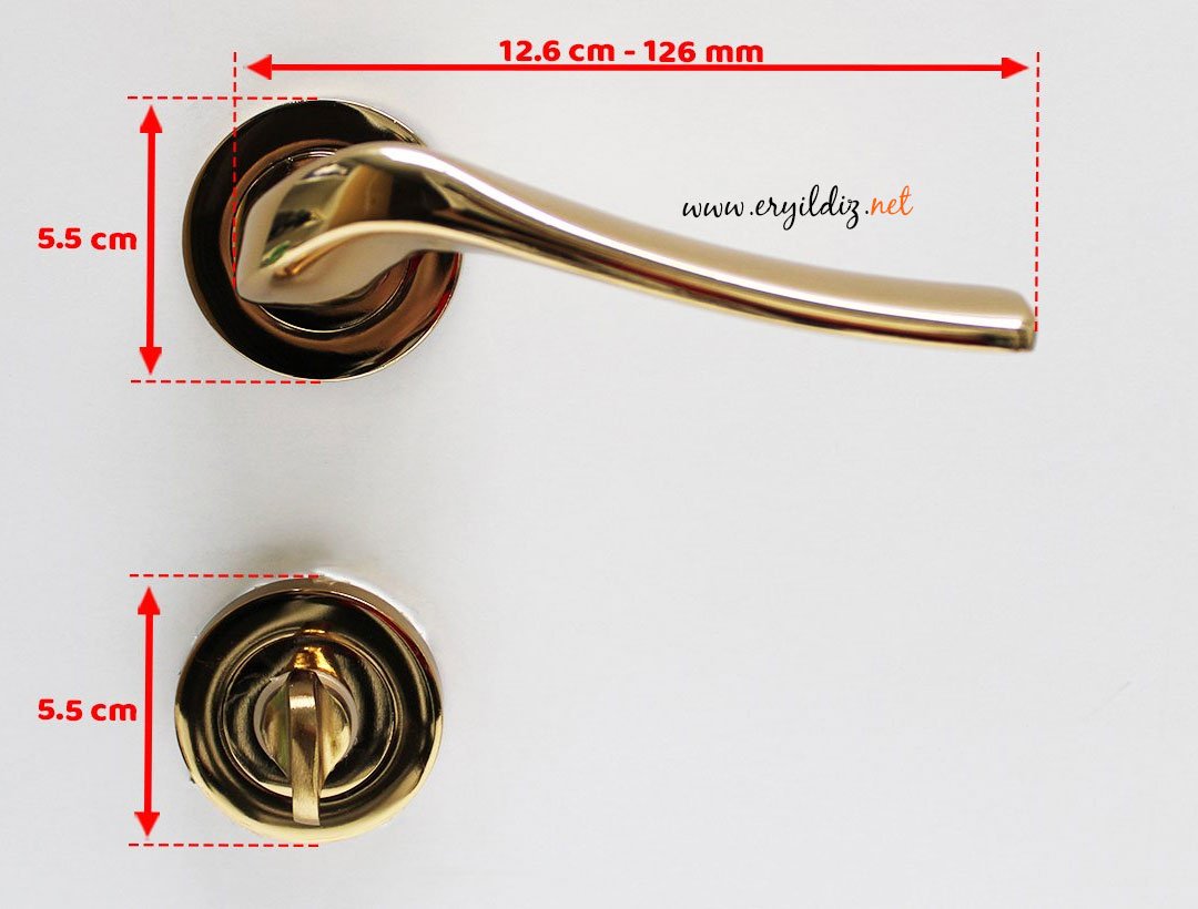 Dooraks Venüs Rozetli Kapı Kolu Albirifin Wc Kapısı Er Yıldız hırdavat