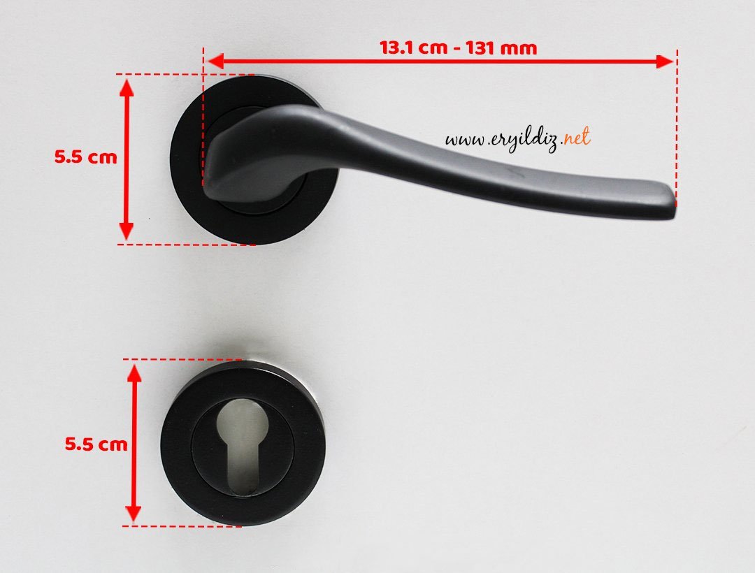 Dooraks Venüs Rozetli Kapı Kolu Matsiyah Dış Kapısı Er yıldız Hırdavat