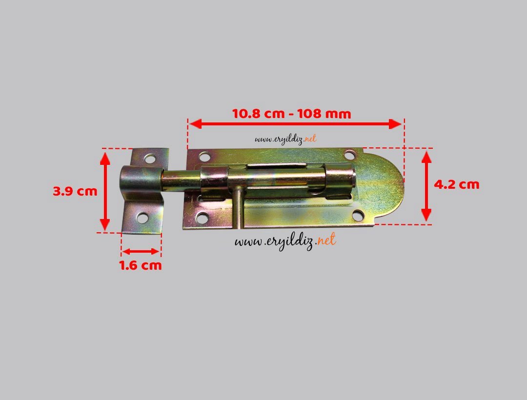 Arıel Mavzer Kapı Sürgüsü No:10 - 12 cm