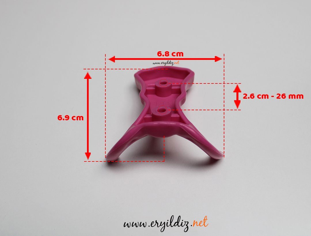 Fede Plastik Mobilya Askısı Pembe Er Yıldız Hırdavat