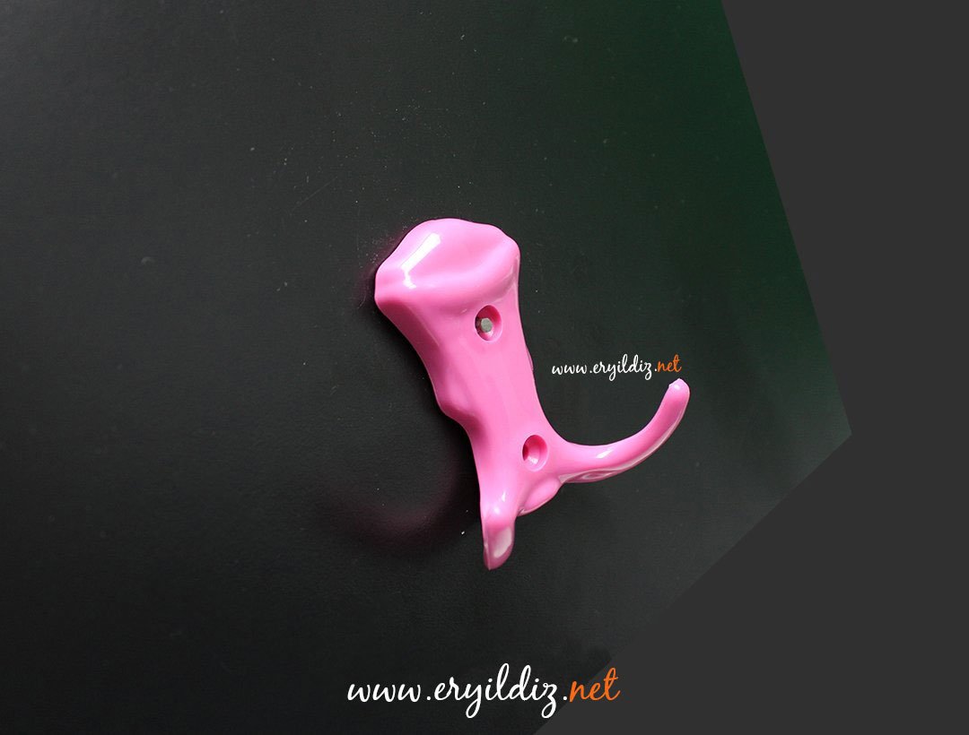 Fede Plastik Mobilya Askısı Pembe Er yıldız Hırdavat