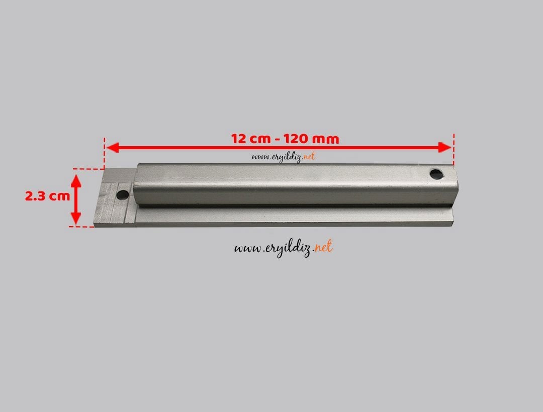 Gömme Kapı Sürgüsü Alüminyum - 12 cm Er Yıldız Hırdavat