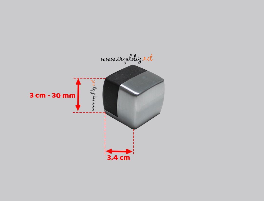 System DS1015 Kapı Stobu 34 mm Krom Er Yıldız Hırdavat