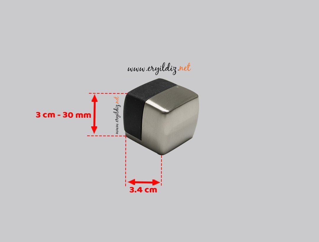 System DS1015 Kapı Stobu 34 mm Nikel Er Yıldız Hırdavat