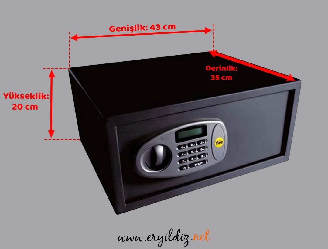 Yale Dijital LCD Ekranlı Kasa Laptop