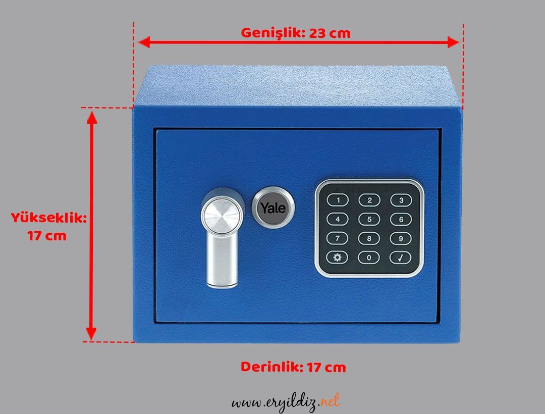 Yale Ekonomik Mini Seri Kasa Mavi Er Yıldız Hırdavat