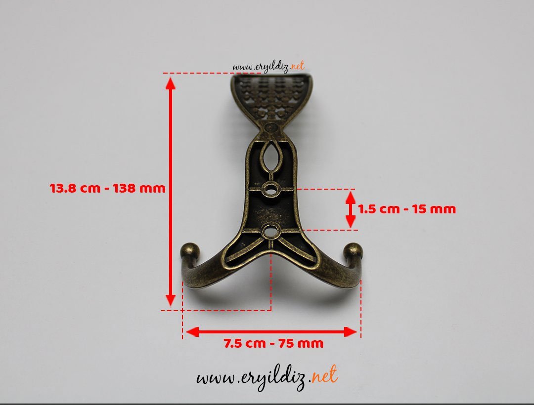 Afra Osmanlı Portmanto Antik Sarı Eryıldız Hırdavat