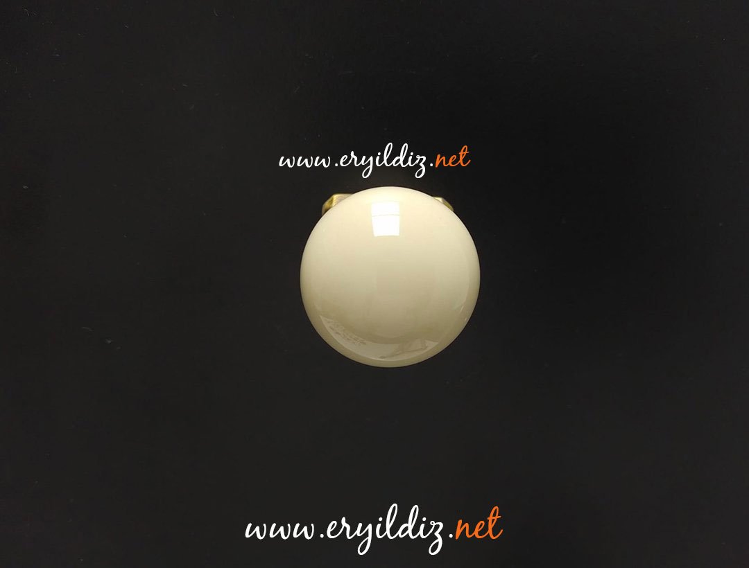 Doğanlar Z.210 Düğme Porselen Mobilya Kulp Olifka Krem Eryıldız Hırdavat