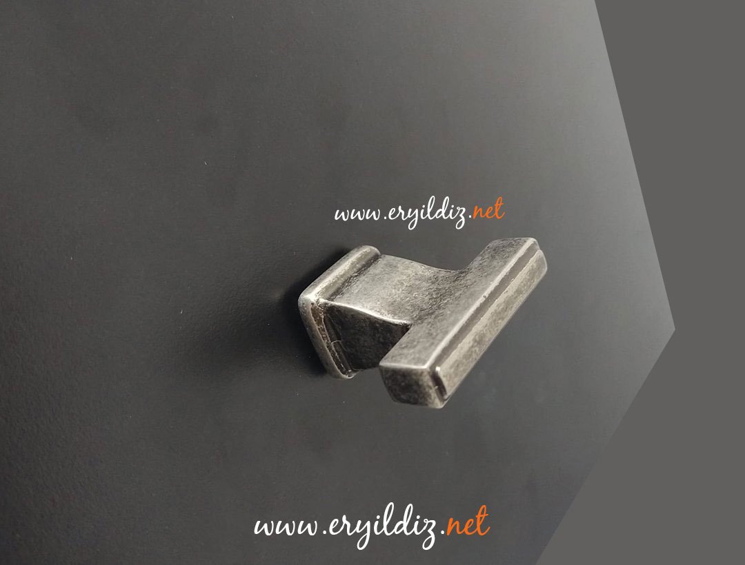 Doğanlar Z.Techno Düğme Antik Gümüş Eryıldız hırdavat