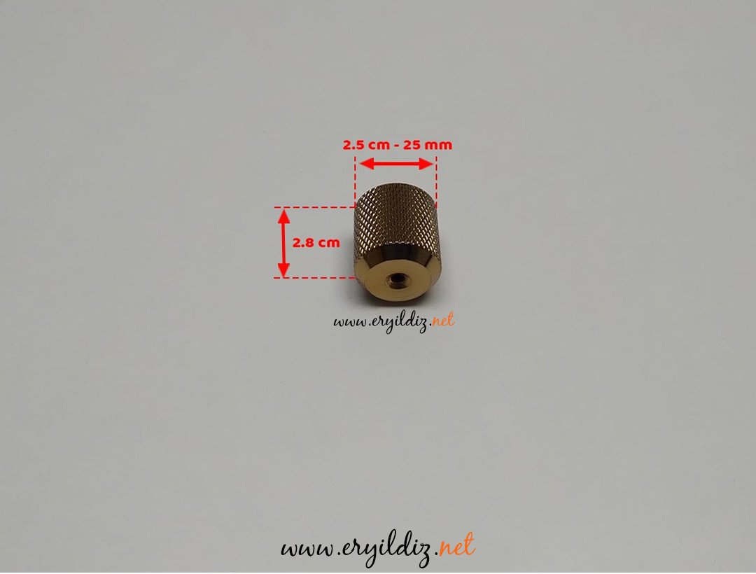 Doğanlar AL247 Düğme Kulp Albrifin - 25 mm Eryıldız hırdavat