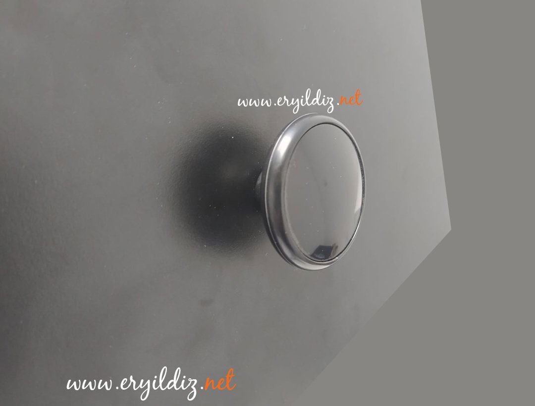 Fede Plastik Mobilya Düğmesi Siyah Eryıldız Hırdavat