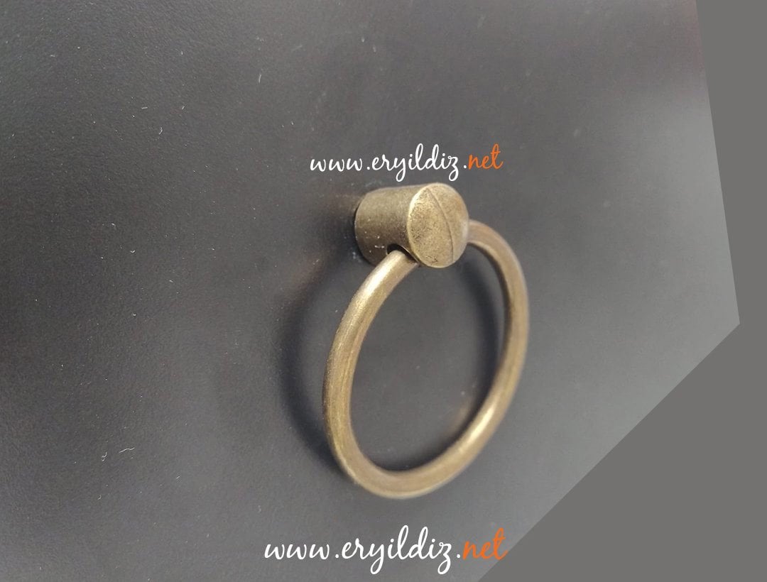 Halka Kulp Sarkaç Antik Sarı Eryıldız Hırdavat