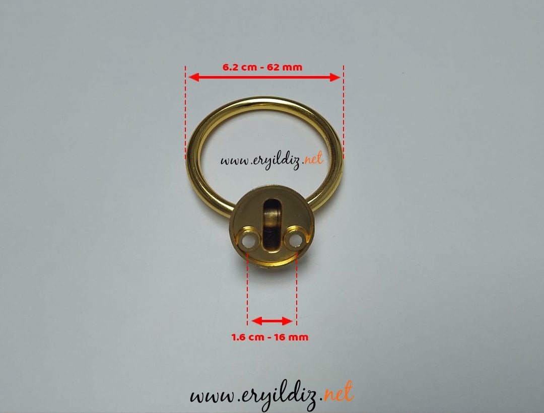 Halka Süs Sarkaç Mobilya Kulp Altın Sarısı Eryıldız Hırdavat