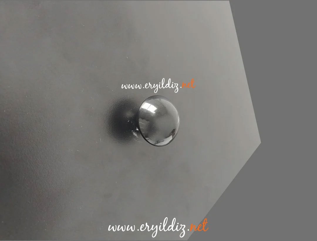 Mantar Düğme Kulp Siyah Eryıldız Hırdavat