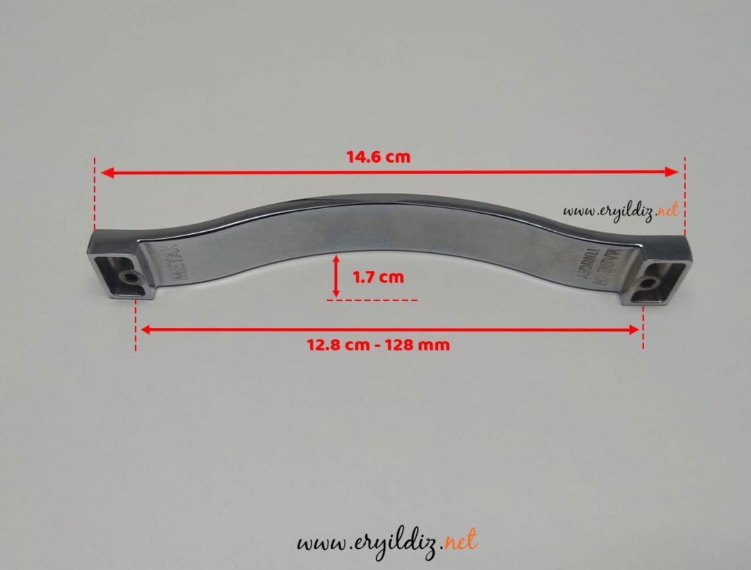 Metax Beta Krom Altın Mobilya Kulp 128 mm Eryıldız Hırdavat
