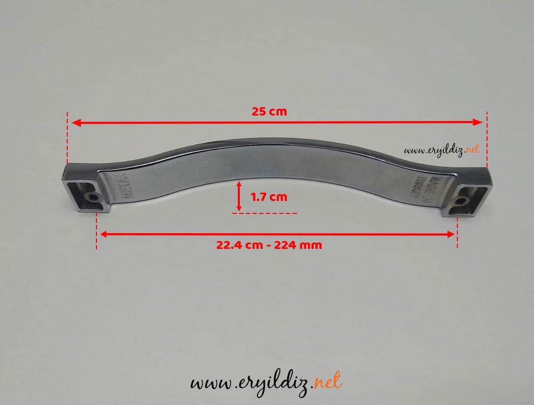 Metax Beta Krom Altın Mobilya Kulp 224 mm Eryıldız Hırdavat