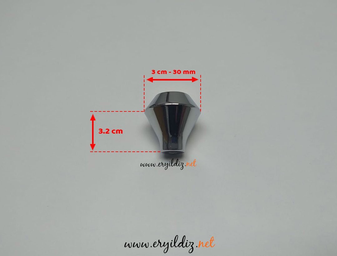 System 1945 Düğme 32 mm Mobilya Kulp Krom Eryıldız Hırdavat