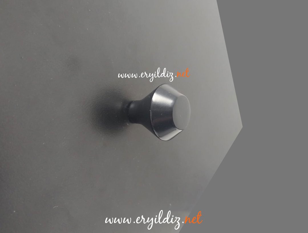 System 1945 Düğme 32 mm Mobilya Kulp Siyah Eryıldız Hırdavat