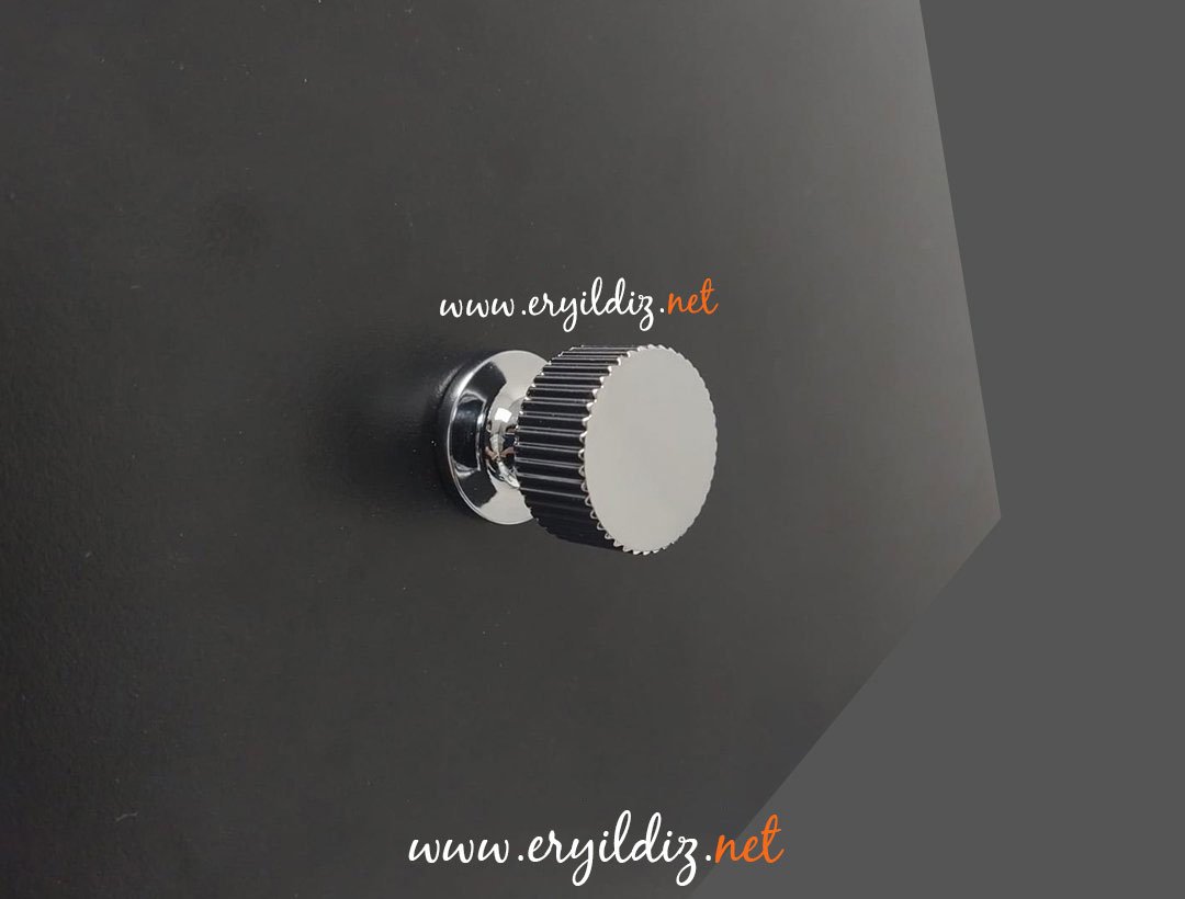 System 1975 Düğme Mobilya Kulp 26 mm Krom Eryıldız Hırdavat