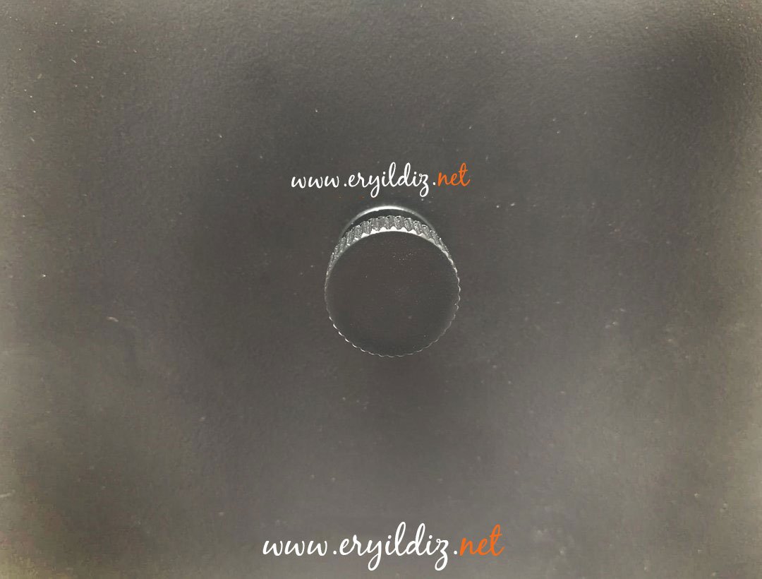 System 1975 Düğme Mobilya Kulp 26 mm Siyah Eryıldız Hırdavat