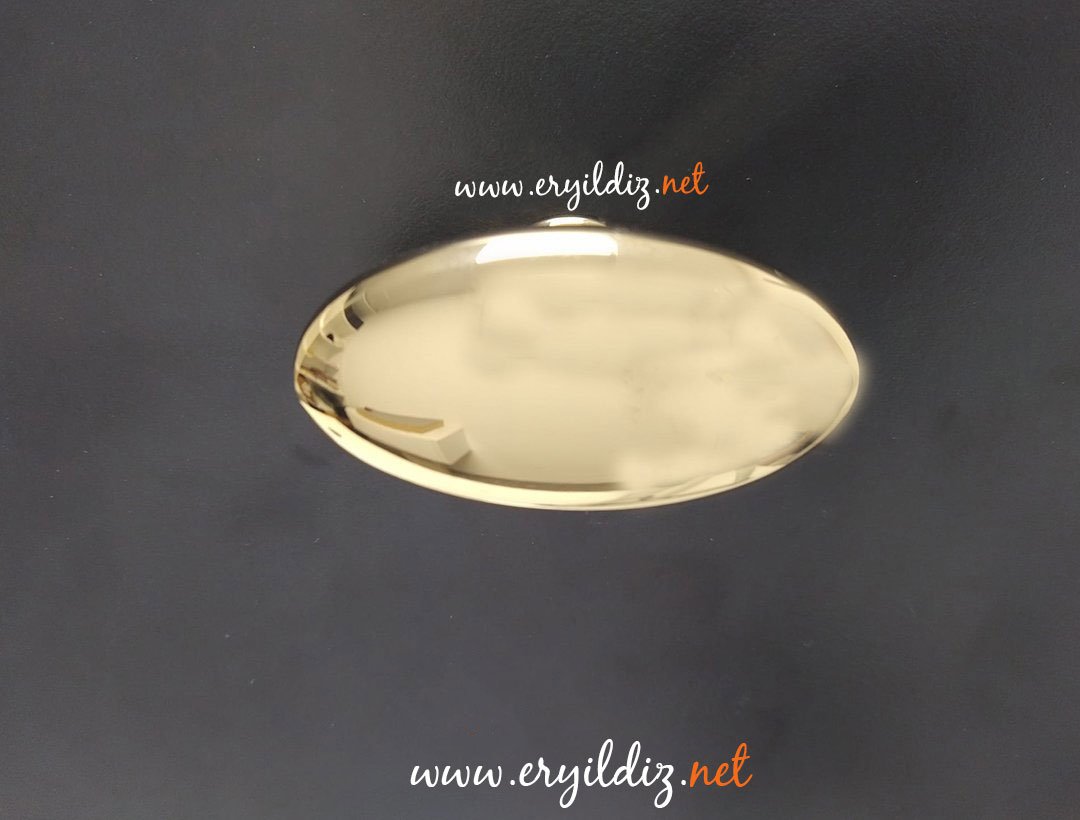 System 4322 Düğme Mobilya Kulp 8 mm Altın Sarısı Eryıldız Hırdavat