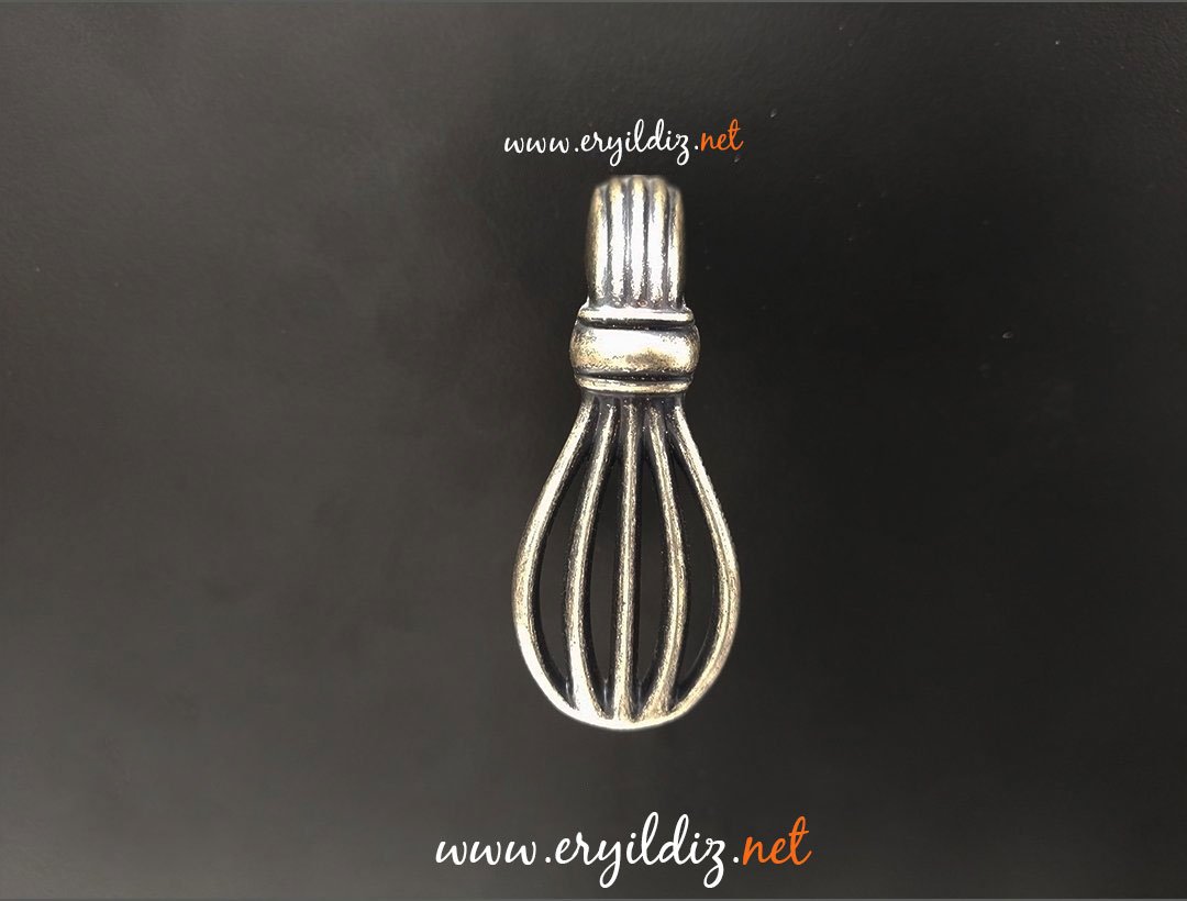 System SY 4485 Mobilya Kulp Antik Gümüş - Düğme - 8 mm Eryıldız Hırdavat
