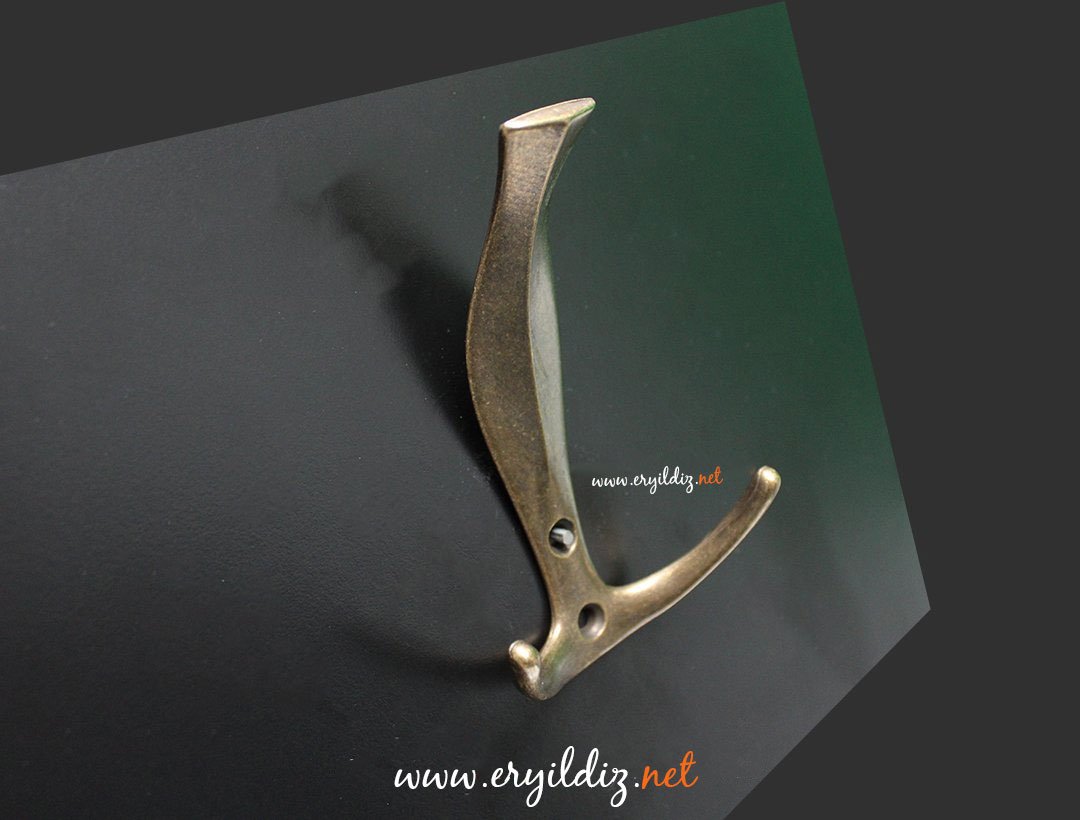 Yeniçeri Portmanto Antik Sarı Er Yıldız Hırdavat