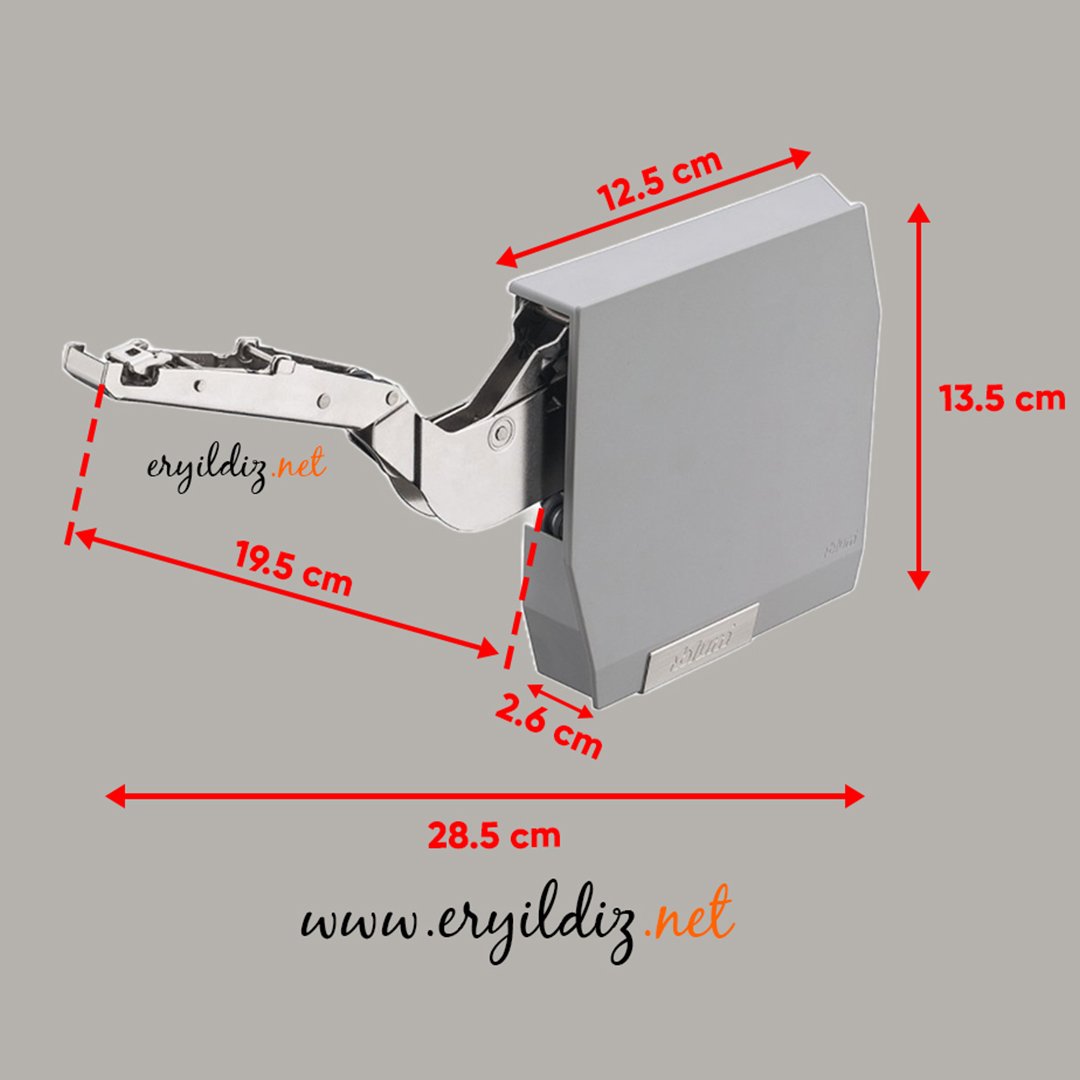 Blum Aventos HKS Makas Kalkar Kapak Sistemi Gri Eryıldız Hırdavat