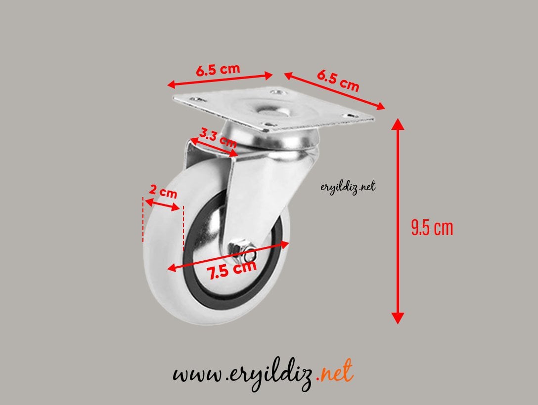 Hts Tablalı Beyaz Mobilya Tekeri 351 Eryıldız Hırdavat 