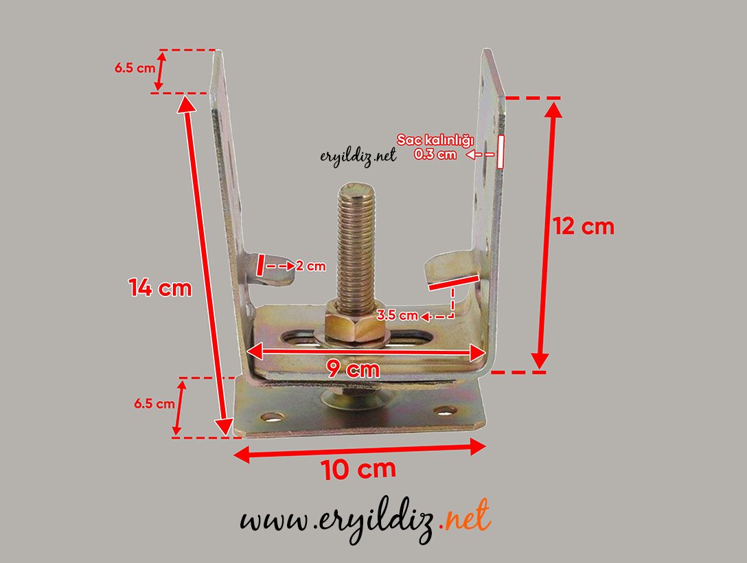 Ayarlı Pergule Ayak Pro Ekonomik Eryıldız Hırdavat