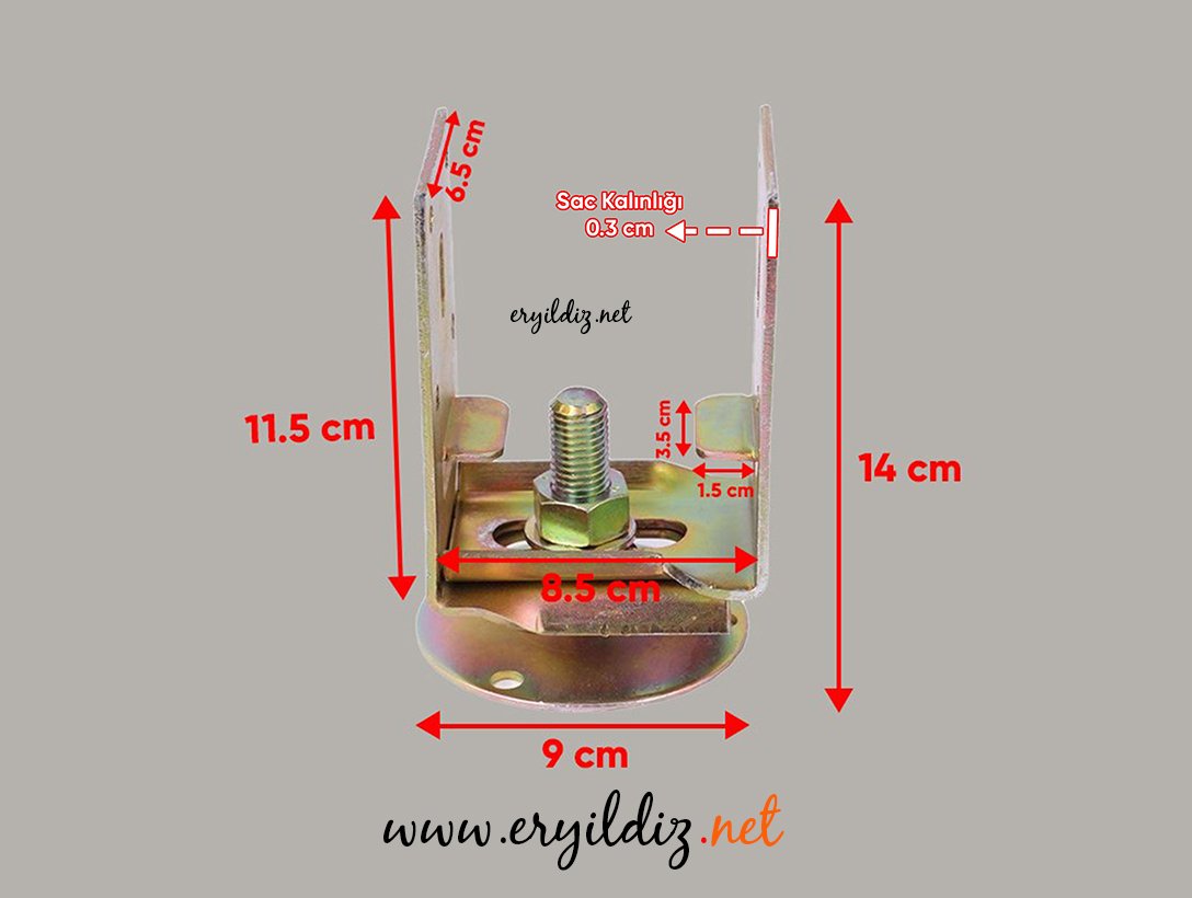 Ayarlı Pergule Ayak Pro Lüx Eryıldız Hırdavat