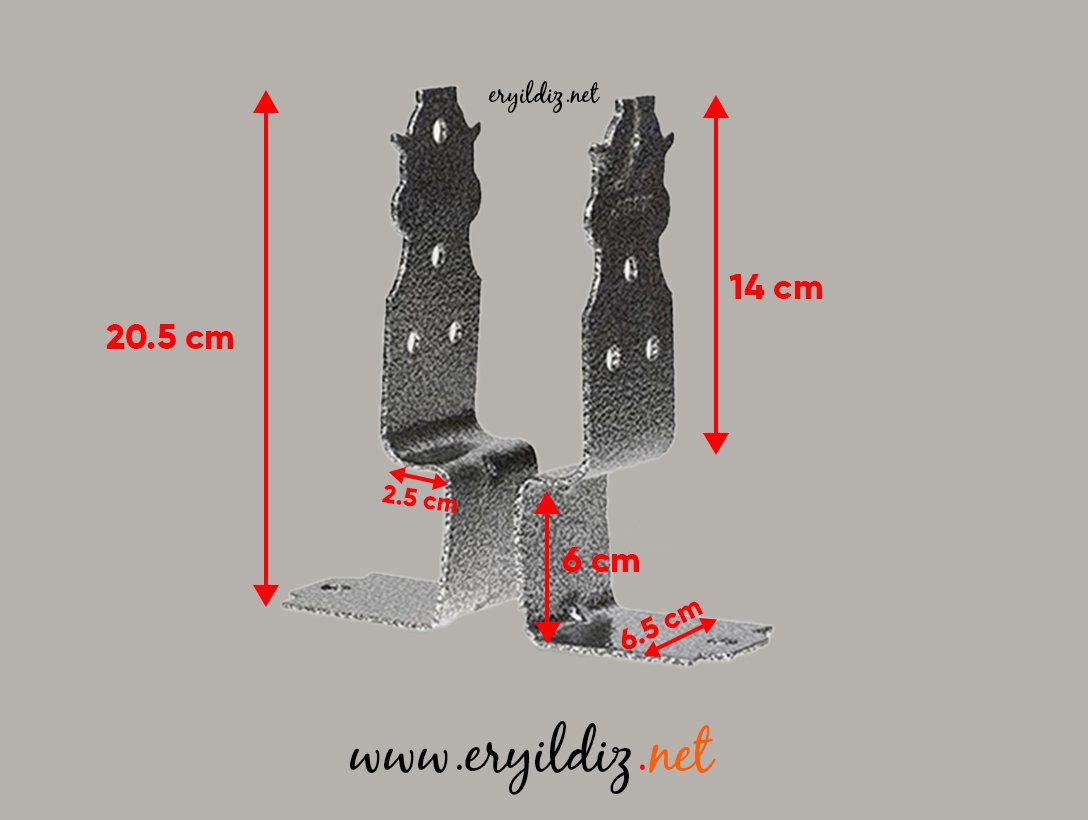 Eltos Dekoratif Pergüle Ayak Siyah Eryıldız Hırdavat