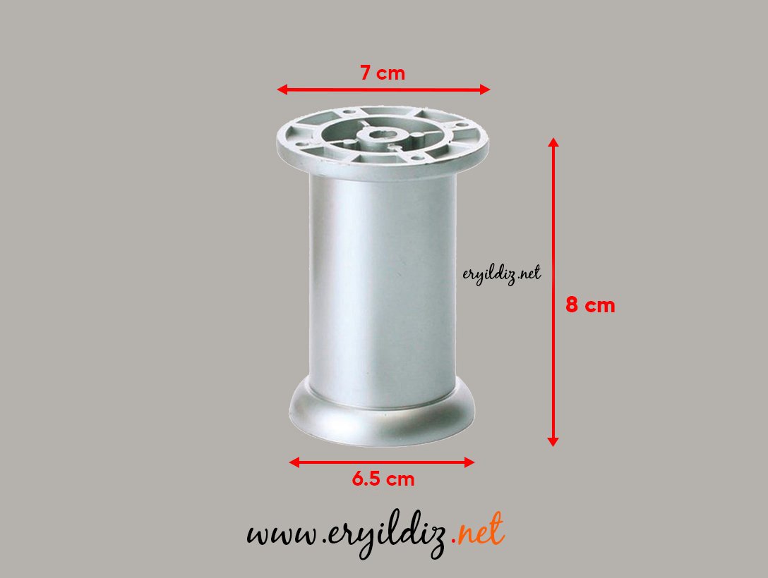 Eroğlu Kale Matkrom Plastik Ayak 8 cm Eryıldız Hırdavat 