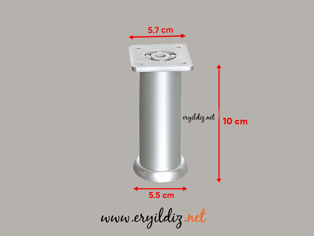 Eroğlu Matkrom Plastik Yuvarlak Ayak 10 cm Eryıldız Hırdavat