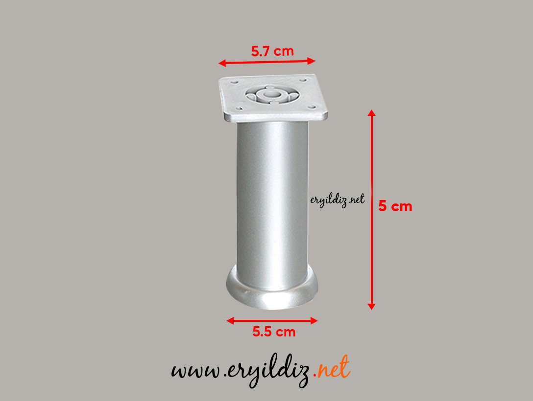 Eroğlu Matkrom Plastik Yuvarlak Ayak 5 cm Eryıldız Hırdavat