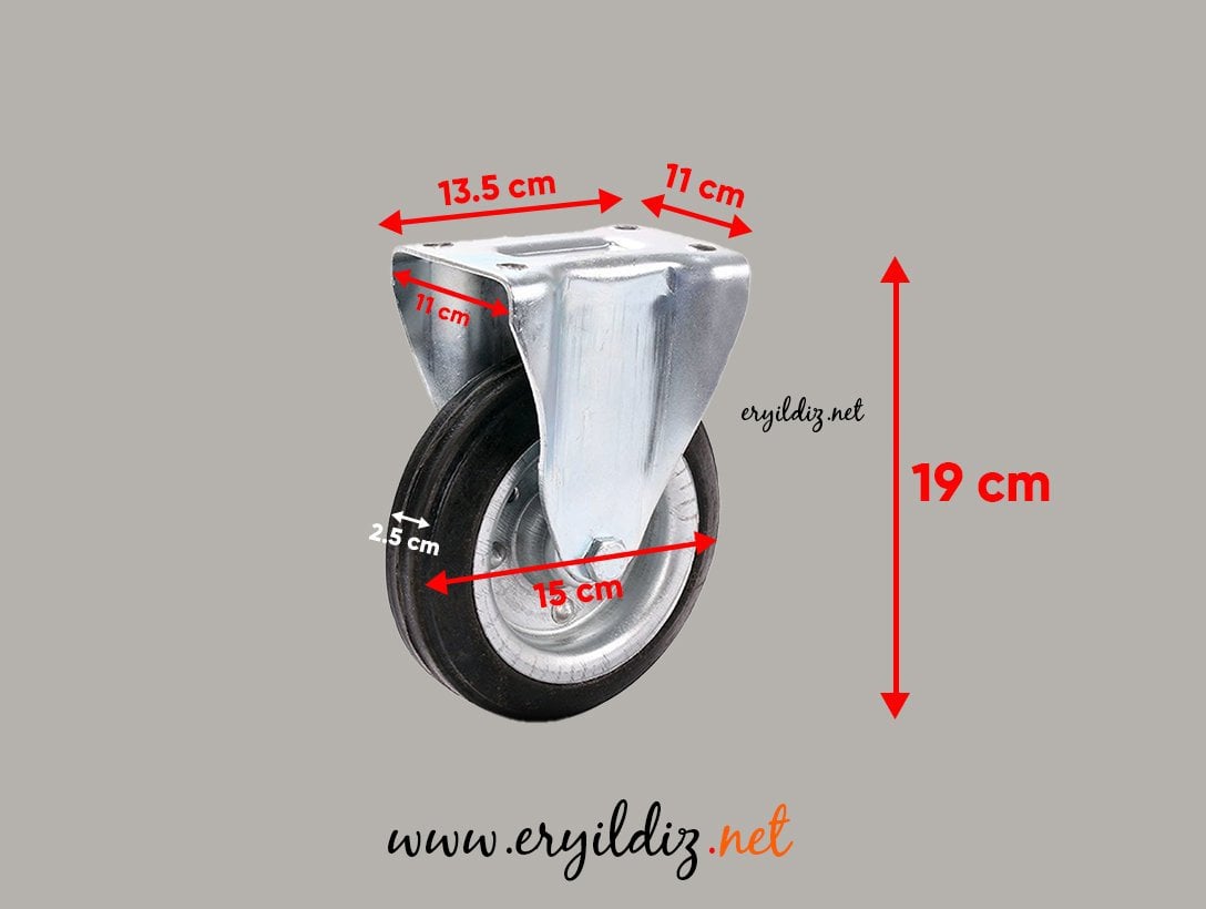 Hts 609 Sabit Tablalı Sanayi Tipi Teker Slb 150 15 cm Eryıldız Hırdavat