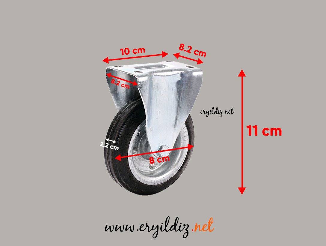 Hts 606 Sabit Tablalı Sanayi Tipi Teker Slb 80 8 cm Eryıldız Hırdavat