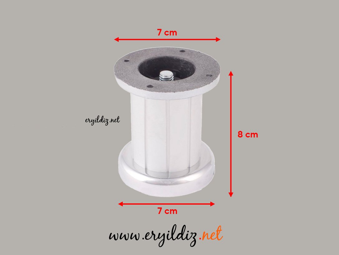 Jumbo Mobilya Ayak Lüx 8 cm Eryıldız Hırdavat