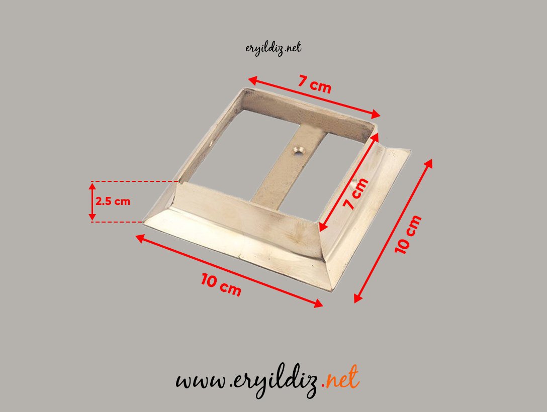 Korkuluk Pergule Ayak 7*7 cm Eryıldız Hırdavat