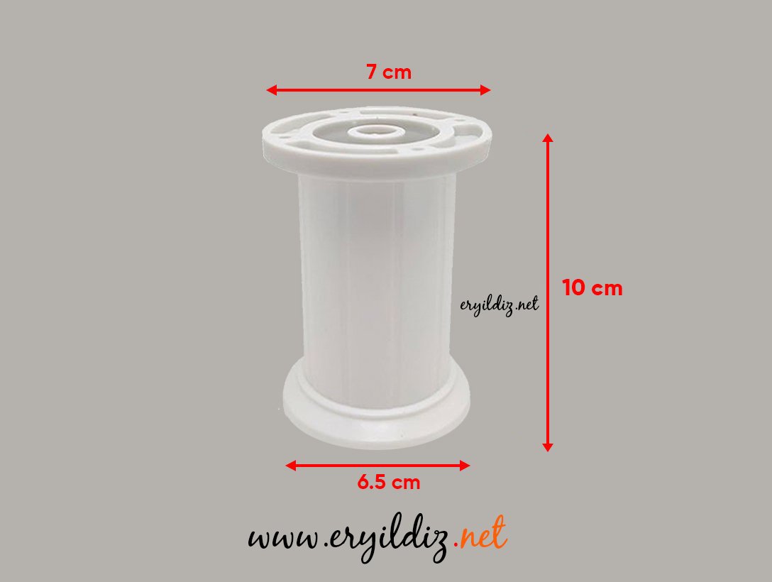 Liz Mobilya Ayak 10 cm Beyaz Eryıldız Hırdavat