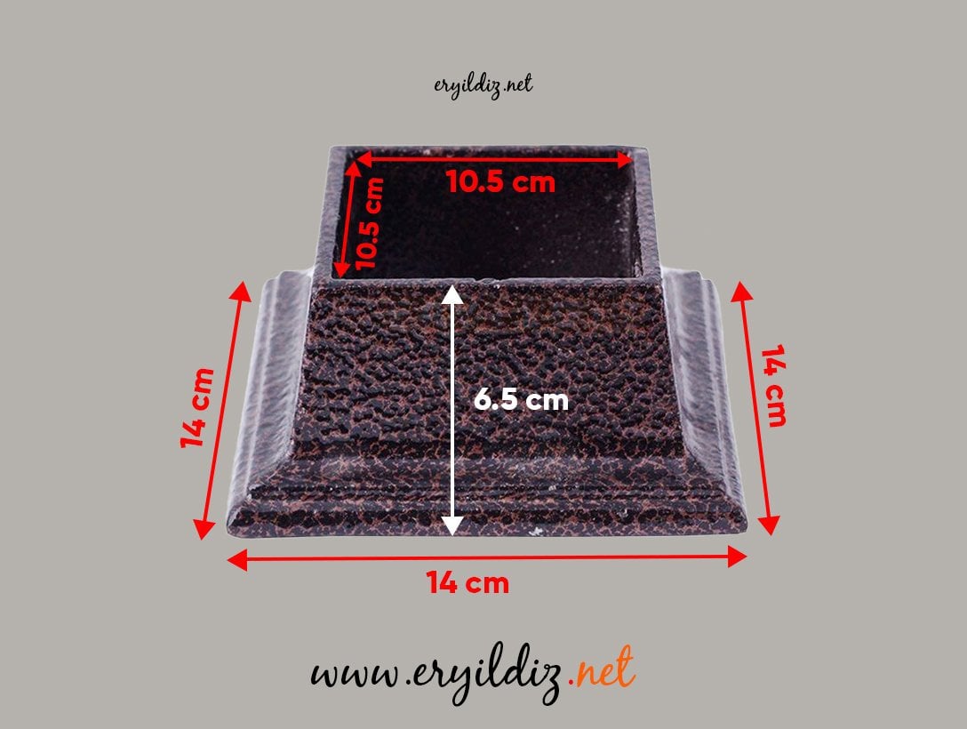 Eroğlu Pergüle Düz Mobilya Ayak 105 mm Ayak Uzunluğu 105 mm Ayak Yüksekliği Eryıldız Hırdavat