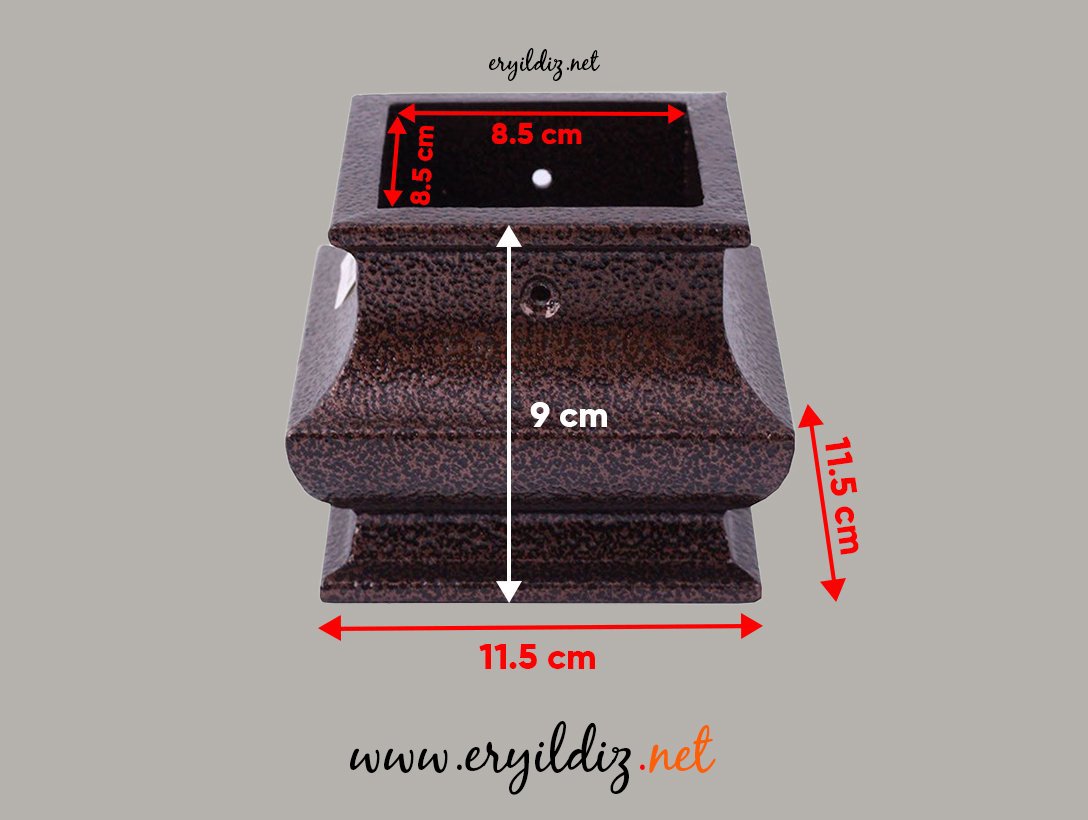 Pergüle Japon Mobilya Ayak 8,5*8,5 Eryıldız Hırdavat