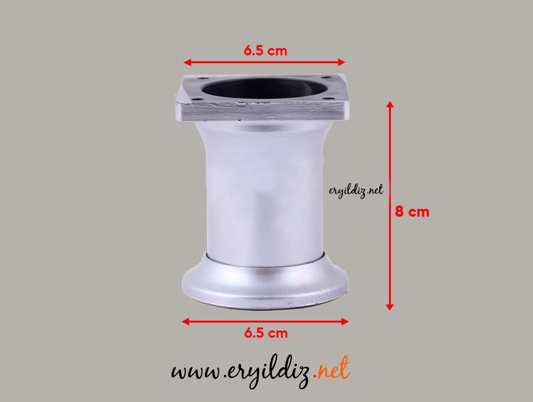 Titan Mobilya Ayak Mat Krom 8 cm Eryıldız Hırdavat