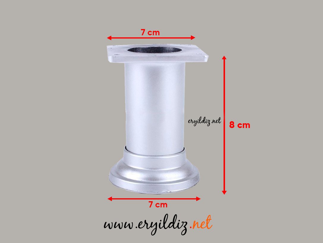 Toros Mobilya Ayak Matkrom 8 cm Eryıldız Hırdavat 