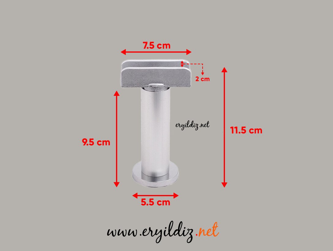 U Bambu Saten Mobilya Ayak 10 cm Eryıldız Hırdavat