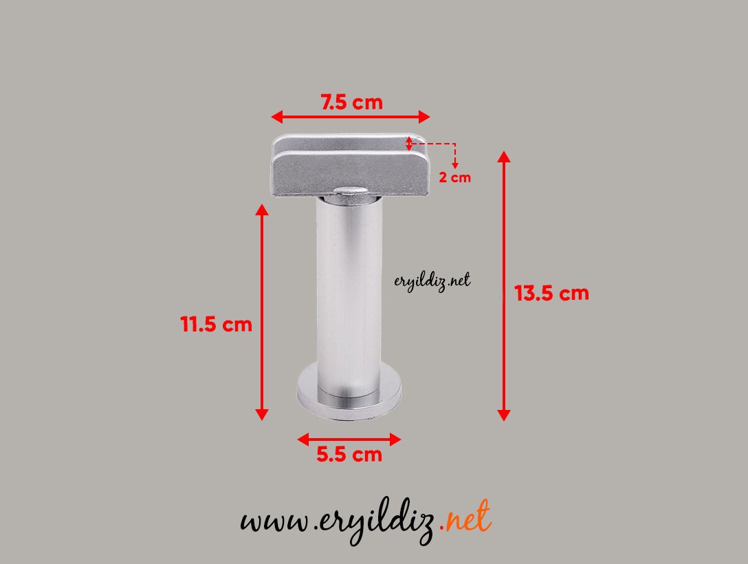 U Bambu Saten Mobilya Ayak 12 cm Eryıldız Hırdavat