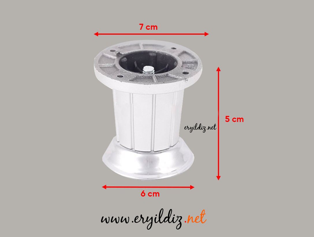 Artemis Mobilya Ayak Krom 5 cm Eryıldız Hırdavat 