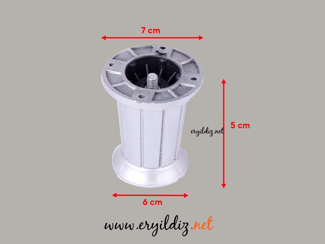 Artemis Mobilya Ayak Saten 5 cm Eryıldız Hırdavat 