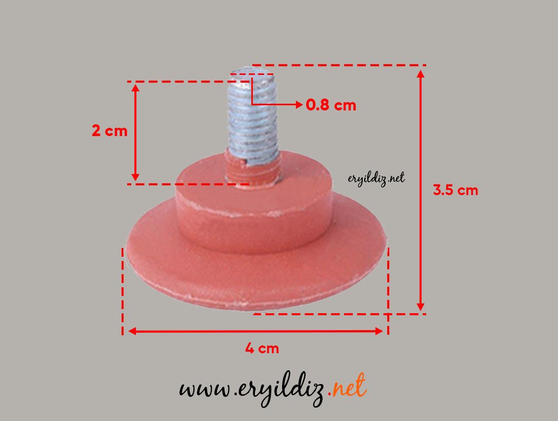 Ersan Bingo Mobilya Ayak 10 Lu Büyük - Kiraz Eryıldız Hırdavat