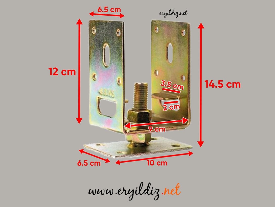 Ayarlı Pergule Ayak Eltos Lüx Eryıldız Hırdavat